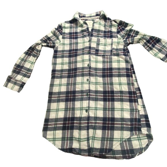 Primark Women Plaid Flannel  100% Cotton Shirt Dress XS 2-4 - Picture 5 of 10